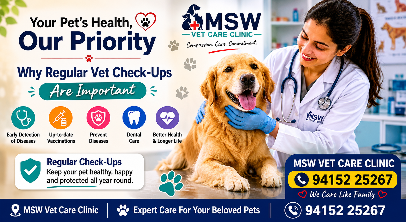 Why Regular Vet Check-Ups Are Important for Your Pet's Health